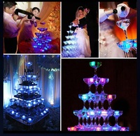 Luces LED de Cubo de Hielo con Logotipo Personalizado de Alta Calidad, Luces Intermitentes para Halloween, Bar, Baby Shower, Juguetes, Novedad, Venta al por Mayor, Plástico, Año Nuevo