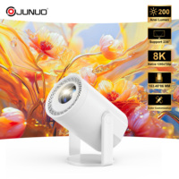 Projecteur intelligent portable Turn1, décodage 4K, mini vidéo, anti-poussière, Android 14, 200 lumens, HY300PRO+ Hy300, projecteur domestique