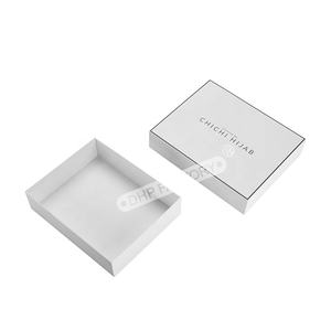 Accessoires de mode de luxe, logo personnalisé, boîte d'emballage en papier kraft beige à deux pièces, magnétique, rigide, pour foulard en soie, cadeau pour <span class=keywords><strong>femme</strong></span> - Product Image 3