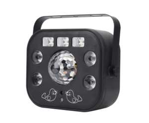 Luz LED <span class=keywords><strong>Kimu</strong></span> Wash Laser Strobe UV Magic Ball 5 en 1 con efecto de boda, para discoteca, DMX, control por voz, 60W, IP33 - Product Image 2