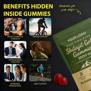 Supplément de bonbons en or Shilajit naturel certifié GMP 3000 mg Prend en charge l'immunité et l'endurance Logo personnalisé d'usine OEM - Product Image 6
