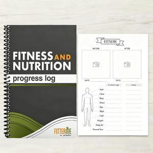 Cuaderno con logotipo personalizado para gimnasio, libro de registro de entrenamiento, planificador de fitness con espiral, rastreador de ejercicios, diario de nutrición para entrenamiento - Product Image 1
