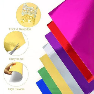 Vendita calda 120g 250g doppio lato <span class=keywords><strong>cartoncino</strong></span> di carta metallizzata formato <span class=keywords><strong>A4</strong></span> formato oro specchio foglio di carta - Product Image 2