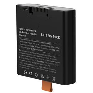 แบตเตอรี่ <span class=keywords><strong>JBL</strong></span> 400ความจุสูง7.4V 10000mAh แบตเตอรี่ลิเธียมไอออนสำรองสำหรับ <span class=keywords><strong>JBL</strong></span> partybox เวที320 <span class=keywords><strong>Xtreme</strong></span> <span class=keywords><strong>4</strong></span> - Product Image 4