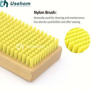 Uehom-Kit de brochas de alta calidad para esquiar y encerar, pelo de caballo de nailon y latón, 3 paquetes - Product Image 4