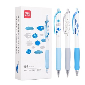 Deli Gel Pen 0.5mm Quick Dry Black Ink Student Exam Writing Pen - Product Image 5