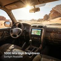 شاشة عرض LCD TFT IPS مقاس 7 بوصات بدقة 800×480، سطوع 1000 شمعة/م2، قابلة للقراءة تحت أشعة الشمس، نطاق حرارة من -30 إلى 85 درجة مئوية، مناسبة للسيارات، مدمجة وواسعة النطاق الحراري، لتعديل السيارات