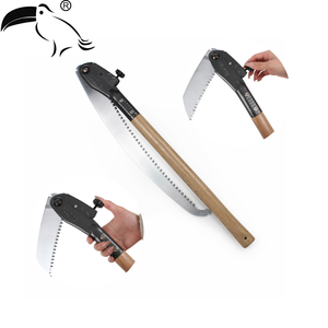 Sega Pieghevole con Manico in Legno, Sega Portatile per Potatura Aerea, Sega da Giardino, Sega Pieghevole, Sega per Potatura - Product Image 5