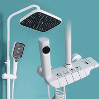 Ensemble de pommeau de douche salle de bain ensemble de mitigeur de douche en acier inoxydable salle de bain avec eau froide et chaude ensemble de douche système de salle de bain
