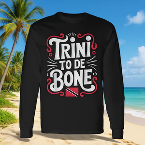 Camiseta de manga larga con bandera de Trinidad y Tobago, Trini To De Bone - Product Image 3