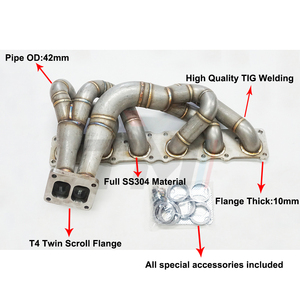 Tm प्रदर्शन S304 <span class=keywords><strong>3</strong></span>.0mm bm w 135i 335i z4 n54 e82 e87 e90 e91 e92 सेवन हेडर सिंगल टर्बो कई गुना विभाजित जुड़वां - Product Image 2