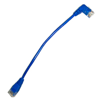 Cable de Red Hotion RJ45 Cat5E/Cat6 UTP de Ángulo Recto (90 Grados) de Cobre para Espacios Reducidos, 0.1m, Nuevo