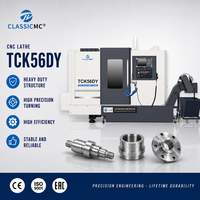 Machine de tournage CNC à banc incliné TCK56DY pour le fraisage de pièces hydrauliques, de roulements, de vannes et d'arbres - Fournisseur d'équipements