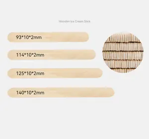 Factory Wholesale Disposable Wooden Ice Cream Spoon Feeding Grade Wooden Spoon For Ice Cream