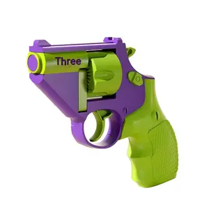 Sécurité Le plastique n'est pas émissif Mini pistolet à carottes agité Pistolet jouet Pistolet à carottes Soulagement du stress Jouets éducatifs