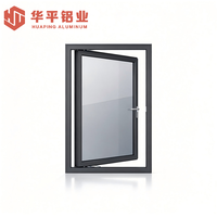 Fenêtre à battant en aluminium sur mesure avec bande d'étanchéité multicouche pour la réduction du bruit extérieur des appartements