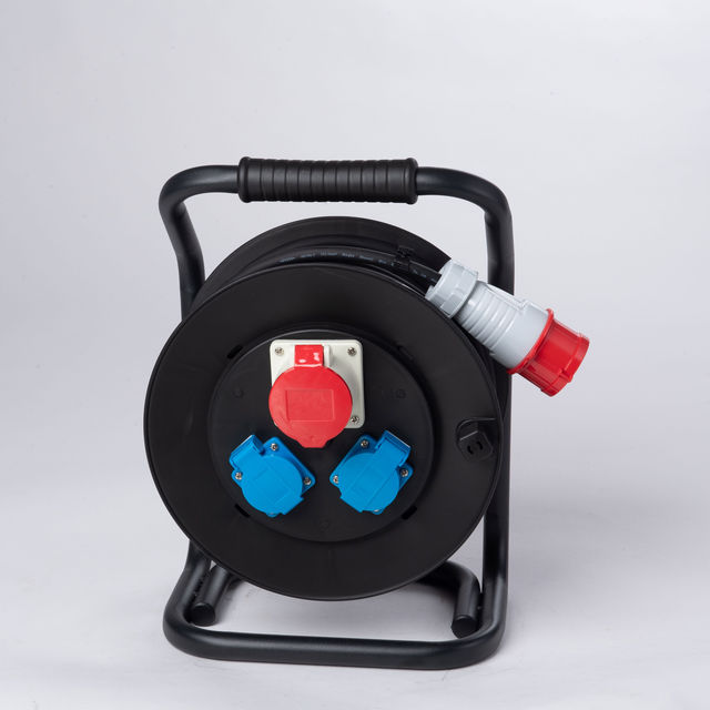 Premium Quality 5 Pin Cee 3 Industrial Heavy Duty Electrical Extension Portable Cable Reel Power Cords & Extension Cords