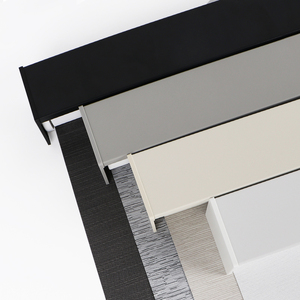 Stores roulants électriques occultants pour chambre d'hôtel Google Zigbee noir Écran solaire motorisé pour fenêtres <span class=keywords><strong>Store</strong></span> <span class=keywords><strong>vertical</strong></span> en polyester - Product Image 3