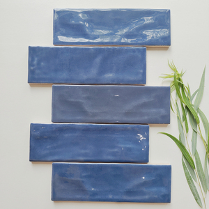 Ma-rốc zellige gạch màu xanh 65*200mm nhà bếp Nhà hàng backsplash Bar tường tàu điện ngầm Tây Ban Nha gạch - Product Image 5