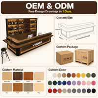 Comptoir de réception industriel et commercial, pour café, restaurant, sushis, snack-bar, mobilier complet sur mesure