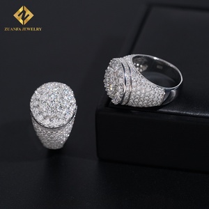 Thời trang moissanite Vòng 925 Sterling Bạc người đàn ông vượt qua Kim Cương Tester vvs Iced ra lửa đồ trang sức GRA giấy chứng nhận - Product Image 2
