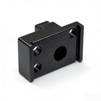 Gabarit de positionnement en aluminium usiné CNC sur mesure, anodisé noir, à rainures multiples, pour outil d'assemblage automatisé