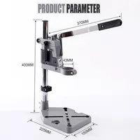 Support de perceuse électrique multifonction pour le travail du bois Table de positionnement pour perceuse d'établi Mini étau Pince d'établi Pince d'établi