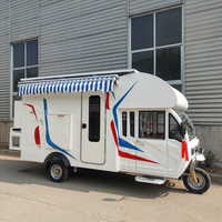 Camping-car de luxe à 3 roues hors route camping-car caravane camping-car remorque nouvelle maison mobile pour les voyages en plein air avec réfrigérateur et équipement de camping