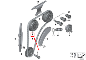 Engrenage d'arbre à cames d'admission 11367608788 pour BMW F48 X1 F39 <span class=keywords><strong>X2</strong></span> B46 2.0L 2016 2021 11368617692 neuf 100% - Product Image 5