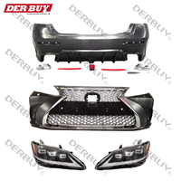 Pièces de réglage pour Lexus ES300 ES250 ES200 2006-2012 mise à niveau vers ES F Sport 2020 Style Auto Facelift Bodykit 3 lentilles phares Led
