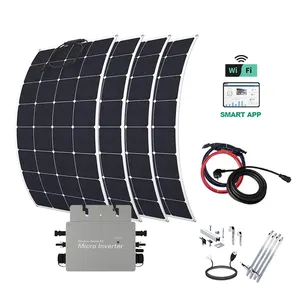 Plug-and-play 800 W WVC-Mikroinverter flexible Photovoltaikanlage Balkonkraftwerk Solarpanel Balkonkraftwerk