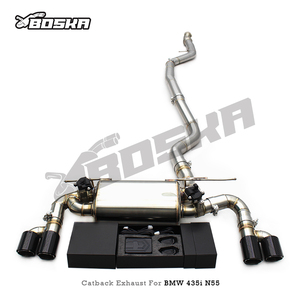ระบบท่อไอเสียแบบกำหนดเอง Boska สำหรับ BMW 435i/440i F32/F33/F36 3.0T ปี 2014-2020 พร้อมระบบควบคุมเสียงแบบไดนามิกและวาล์ว  แบบสปอร์ตแคทแบ็ค - Product Image 6