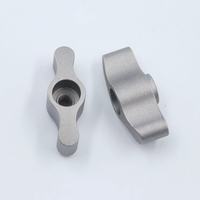 Boutons d'aile en aluminium sur mesure avec filetage interne et finition sablée