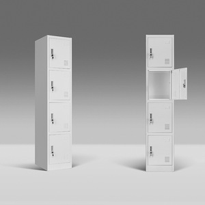 Armario Metálico Individual de 1 Puerta <span class=keywords><strong>para</strong></span> Oficina, Casillero Metálico de 1 Puerta con Barra <span class=keywords><strong>para</strong></span> <span class=keywords><strong>Ropa</strong></span> - Product Image 4
