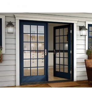 <span class=keywords><strong>Porte</strong></span> <span class=keywords><strong>d</strong></span>'<span class=keywords><strong>entrée</strong></span> battante triple vitrage Zonle French Store avec grilles en aluminium pour bureaux et maisons - Product Image 3