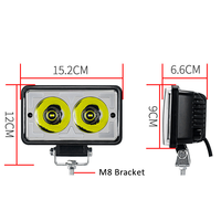 Bien vendu Lumière LED pour moto Phares étanches et puissants Feux de conversion tricolores Système d'éclairage pour moto
