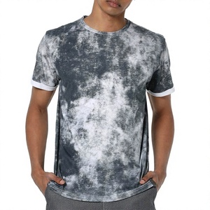 Camiseta Vintage Moderna de Corte Regular, 100% Algodón Grueso, Estilo Urbano de Secado Rápido, Diseño Cuadrado para Hombre - Product Image 1