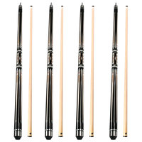 Queue de billard professionnelle en bois d'érable avec embout de 13 mm, joint en alliage d'aluminium 3/4, longueur de 1450 mm pour le billard