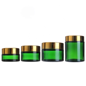 Échantillons Gratuits 20g 30g 50g 100g Pots en Verre Rond Vides pour Crème <span class=keywords><strong>Visage</strong></span> et Mains – Prix Abordable – Pots Cosmétiques en Verre Vert - Product Image 4