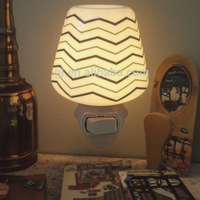 Lampe de nuit en céramique pour jardin, fleurs, prise murale, GL-TC17 ETL CE ROHS BS, décoration de salon, bonne pour la santé