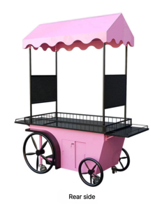 Chariot de vitrine rose pour un affichage pratique - Product Image 2