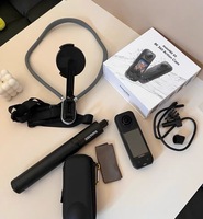 Insta360 X5 Combo : Perche à selfie invisible, effet sans visibilité de la perche, haute qualité, léger, étanche, vidéo 8K 360°, FlowState
