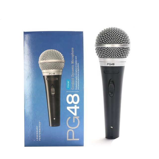 PG48-LC Vocal Dynamic Microphone Cardioid PG58 PG48 XLR Low Price Handheld Wired Dynamic Microphone Professional Church