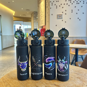 Logo personnalisé 1L Sport Fitness bouteille d'eau de qualité alimentaire couvercle en plastique potable directe pour les jeunes école randonnée pour les activités de plein air - Product Image 4