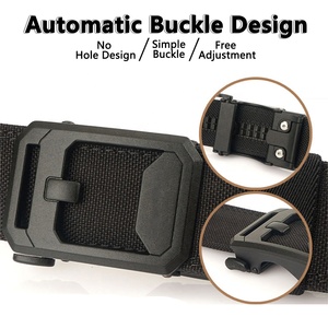 חגורת מותן טקטית EDC דו-שכבתית מניילון 1100D סיטונאית, אבזם נעילה אוטומטי מסגסוגת עמידה, חגורת צמה שימושית ברוחב 3.8 ס\"מ - Product Image 4