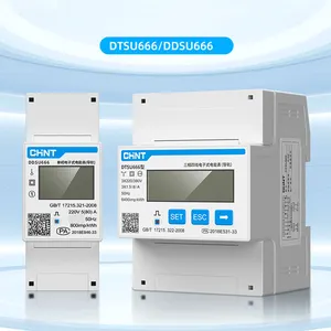 CHINT-medidor de potencia digital de vatios, carril de guía DIN electrónico monofásico, calidad Superior, tipo de utilidad DDSU666