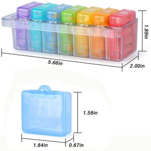 Custom Logo <b>7</b>-Day Organizer Eco-Friendly Plastic Compartment Storage Case Bulk Pill Box With Pp Material - Product Image 4