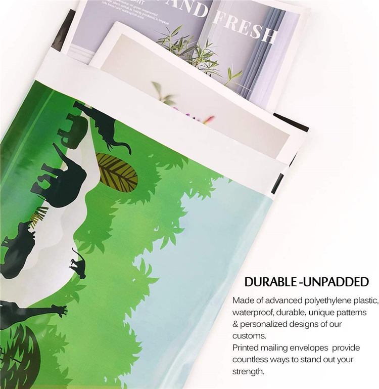 Fiber Biodégradable Compostable Port Cartables En Plastique Enveloppes Courrier D'expédition Poly Mailer Sacs Postaux