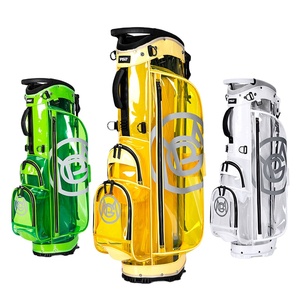 <span class=keywords><strong>Sac</strong></span> <span class=keywords><strong>de</strong></span> <span class=keywords><strong>golf</strong></span> transparent léger Qb31-646, directement <span class=keywords><strong>de</strong></span> l'usine, nouveau modèle pour hommes et femmes, avec support en cuir véritable et tapis en toile. - Product Image 2