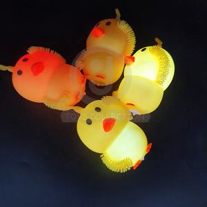 Haute qualité enfants allument TPR presser mignon canards jouets jaune caoutchouc canard jouet 80mm EN71 certifié 3 ans et plus - Product Image 5